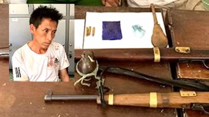 Một cán bộ công an bị thương khi vây bắt kẻ buôn ma tuý