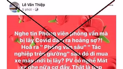 Luật sư Lê Văn Thiệp thừa nhận đăng tin xúc phạm nữ nhà báo lên Facebook