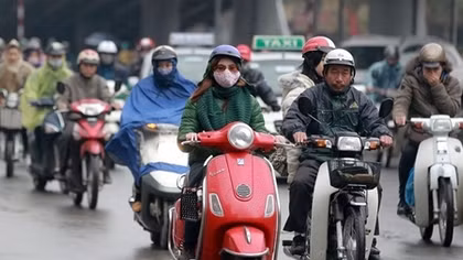 Bắc bộ trời trở lạnh, Hà Nội mưa rét