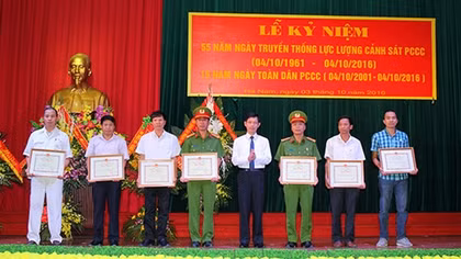 Hà Nam kỷ niệm ngày truyền thống Lực lượng Cảnh sát PCCC