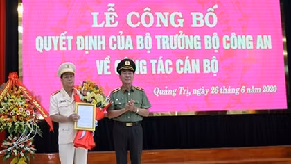 Đại tá Nguyễn Văn Thanh giữ chức vụ Giám đốc Công an tỉnh Quảng Trị