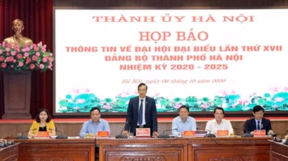 Ban Chấp hành Đảng bộ TP Hà Nội khóa XVII dự kiến có 71 người