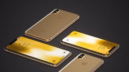 Choáng ngợp iPhone X phiên bản màu vàng