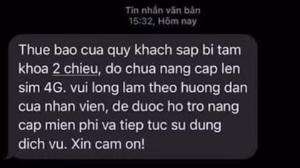 Cảnh giác với chiêu lừa nâng cấp sim 4G để chiếm đoạt tiền trong tài khoản