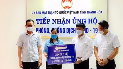 Sun Group ủng hộ Thanh Hóa 10 tỷ đồng phòng chống dịch COVID-19