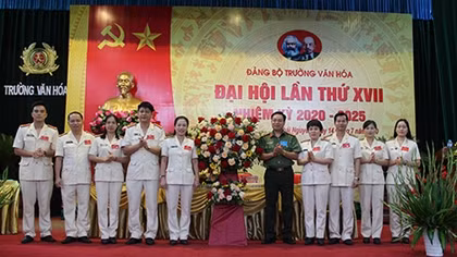 Đại hội Đảng bộ Trường Văn hóa - Cục Đào tạo, Bộ Công an