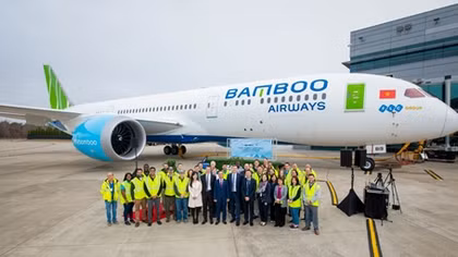 Bamboo Airways tiếp nhận chiếc Boeing 787-9 Dreamliner đầu tiên