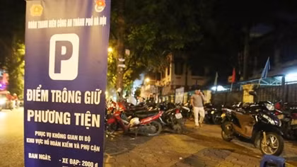39 điểm trông xe phục vụ người dân thủ đô đêm giao thừa