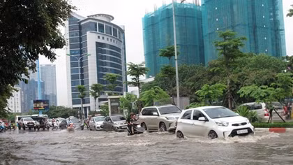 Hà Nội còn 13 trọng điểm úng ngập mùa mưa năm 2019