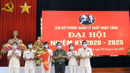 Công an Quảng Trị tổ chức đại hội điểm