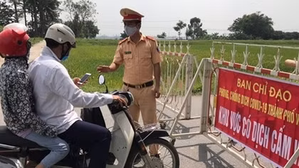 Công an tỉnh Vĩnh Phúc xử phạt trên 500 trường hợp không chấp hành phòng, chống dịch