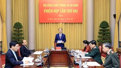 Phiên họp thứ hai Hội đồng Quốc phòng và An ninh nhiệm kỳ 2016 – 2021