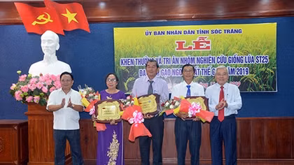 Sóc Trăng vinh danh loại gạo ngon nhất thế giới