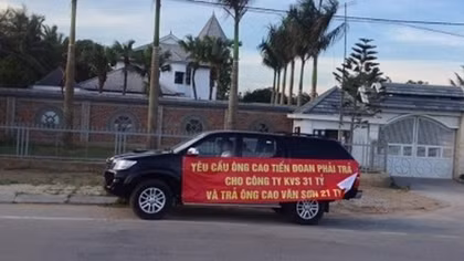 Doanh nghiệp căng băng rôn đòi nợ