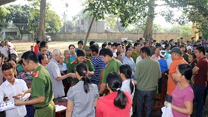 Công an Thanh Hóa lưu động về cơ sở cấp CMND