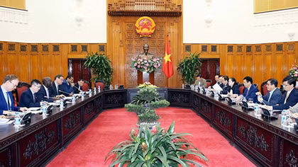 Phó Thủ tướng Vương Đình Huệ làm việc với WB tại Việt Nam