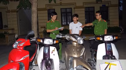 Siêu trộm xe máy sa lưới công an Hà Nam