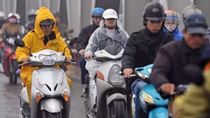Gió mùa đông bắc gây mưa to ở Trung bộ
