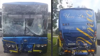 Xe bus chở VĐV Thái Lan, Philippines và Myanmar gặp nạn