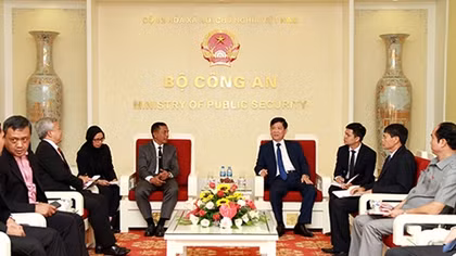 Thứ trưởng Nguyễn Văn Sơn tiếp Đoàn đại biểu Cơ quan CSGT Indonesia