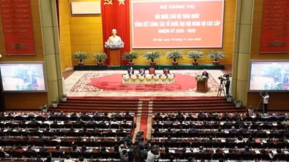 Hội nghị cán bộ toàn quốc tổng kết công tác tổ chức đại hội đảng bộ các cấp nhiệm kỳ 2020-2025