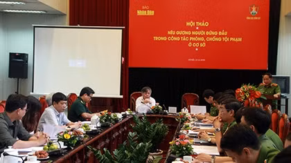 Nêu gương người đứng đầu trong công tác phòng, chống tội phạm ở cơ sở