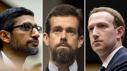 CEO của Facebook, Twitter và Google lại phải ra điều trần