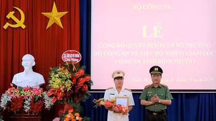 Bổ nhiệm Giám đốc Công an tỉnh Bình Phước
