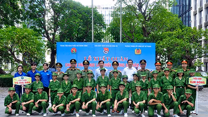 Lễ ra quân chương trình “Học làm chiến sĩ Công an” năm 2017