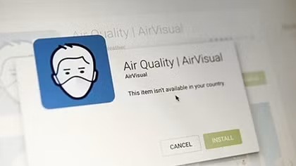 Ứng dụng AirVisual biến mất khỏi kho phần mềm của iOS lẫn Android