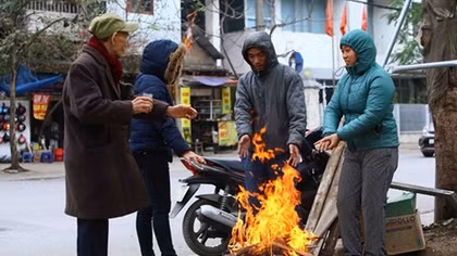 Miền bắc vẫn tê tái ngày mùng 4 Tết, có nơi dưới 7 độ C