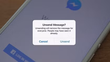 Facebook messenger thêm tính năng xóa tin nhắn đã gửi