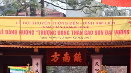 Linh thiêng lễ hội Đền - Đình Kim Liên