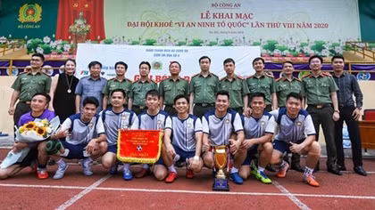 Học viện ANND vô địch Giải bóng đá khối tham mưu, xây dựng lực lượng CAND