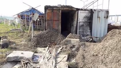 Container bốc cháy, hai công nhân bỏng khí gas
