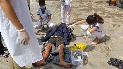 Thùng phuy nổ như bom hất bay thợ hàn ở Linh Đàm