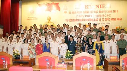 Chủ tịch nước dự Kỷ niệm 35 năm thành lập Cục bảo vệ Chính trị II
