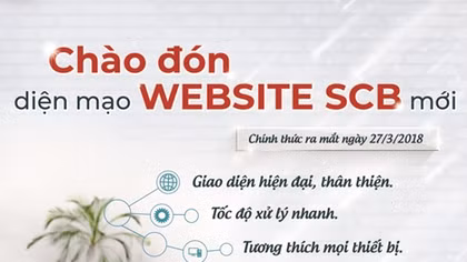 SCB ra mắt website mới thân thiện với người dùng