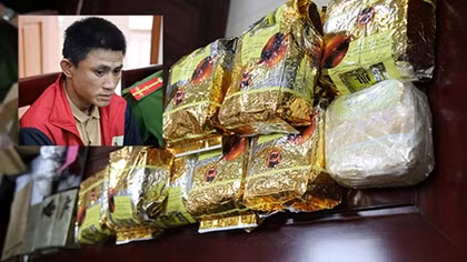 Thợ cơ khí "ship" 6 bánh heroin và 13kg ma túy đá sa lưới 
