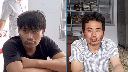 Hai tên cướp giật điện thoại trên đường bị người dân vây bắt 