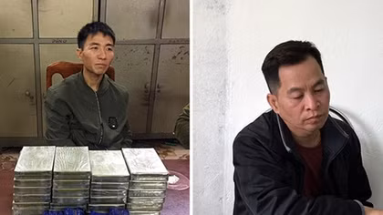 Mang 24 bánh heroin và 6.000 viên ma tuý tổng hợp trong ba lô