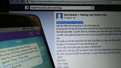 Nhiều chiêu lừa đảo trúng thưởng, nhận quà qua mạng xã hội