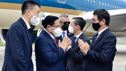 Thủ tướng Phạm Minh Chính bắt đầu chuyến công tác nước ngoài đầu tiên