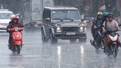 Bắc bộ và Nam bộ mưa giông, giảm nhiệt, Trung bộ nắng nóng