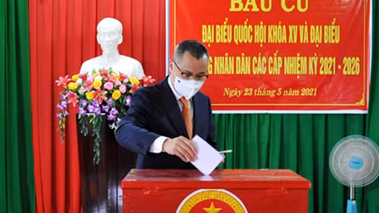 Đến 15h chiều, 95,74% cử tri Phú Yên đã bỏ phiếu bầu cử