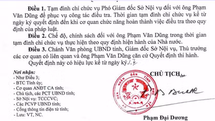 Một Phó giám đốc sở bị đình chỉ chức vụ vì liên quan "chạy thi" công chức