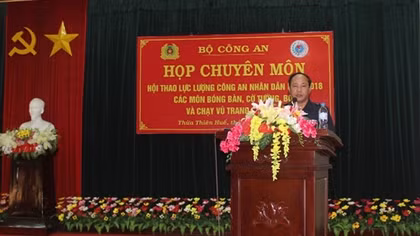 100 đoàn tham dự Hội thao lực lượng CAND năm 2018