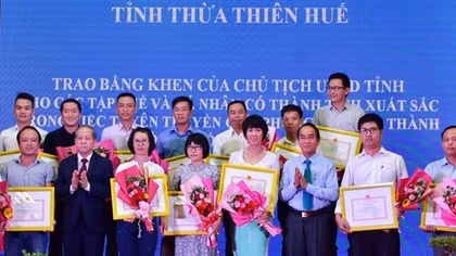 Phóng viên Báo CAND được Chủ tịch tỉnh Thừa Thiên Huế tặng bằng khen 