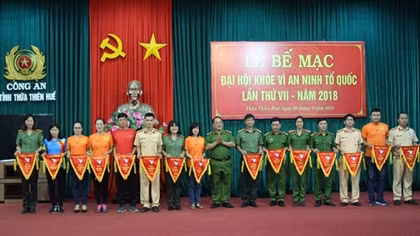 Công an tỉnh Thừa Thiên - Huế bế mạc Đại hội khỏe Vì ANTQ