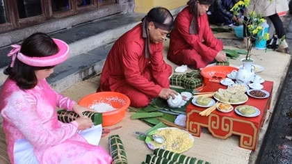 Ấn tượng với không gian tết Xưa trong Hoàng cung Huế